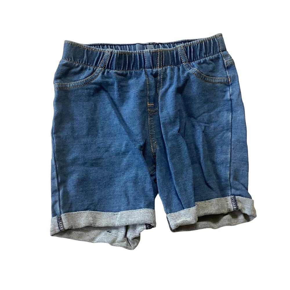 Cat & Jack Denim Blue Cuffed Shorts